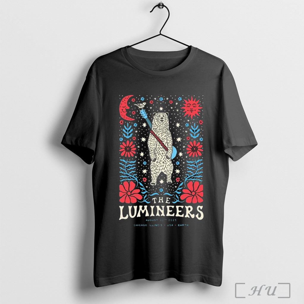 Officials The Lumineers Soldier Field Chicago Il Aug 30 2025 T Shirt