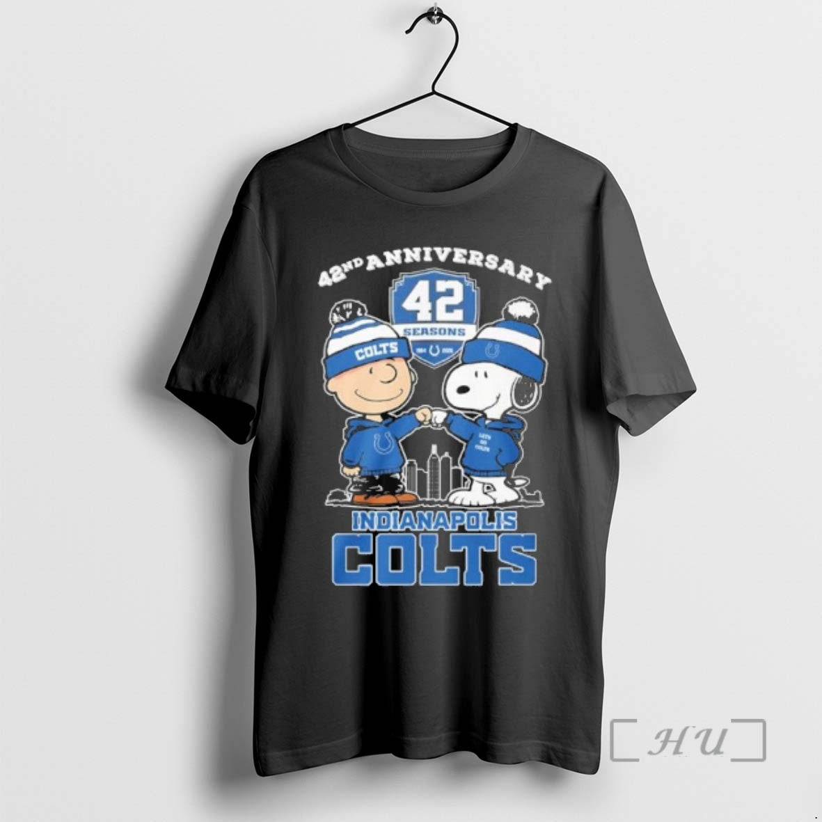 Officials The Peanuts Fist Bump X Indianapolis Colts 42nd Anniversary T-Shirts, Hoodie, Sweatshirt | RetroVerseTees.com
