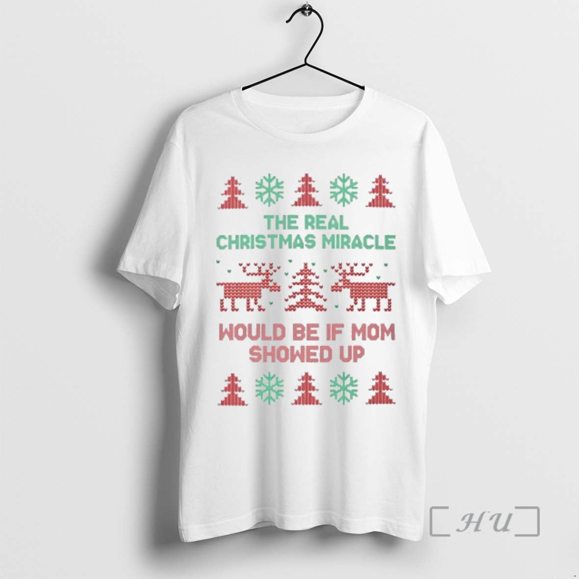 Officials The Real Christmas Miracle Would Be If Dad Showed Up Ugly Premium T Shirts Hoodie, Sweatshirt | RetroVerseTees.com