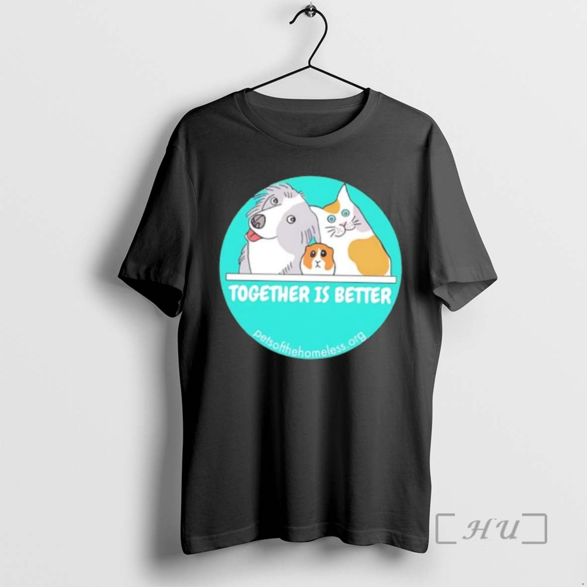 Officials Together Is Better Dog Cat Guinea Pig Pets Of The Homeless Premium T Shirts Hoodie, Sweatshirt | RetroVerseTees.com