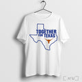 Officials Together For Texas Texas Longhorns Players Support Texas Flood T Shirt