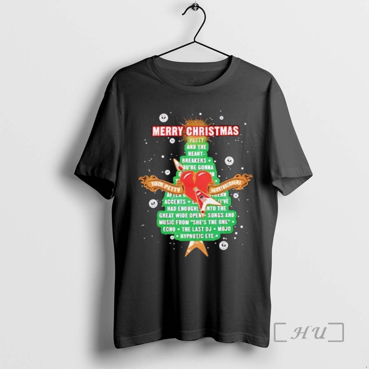 Officials Tom Petty And The Heartbreakers Merry Christmas T-Shirts, Hoodie, Sweatshirt | RetroVerseTees.com