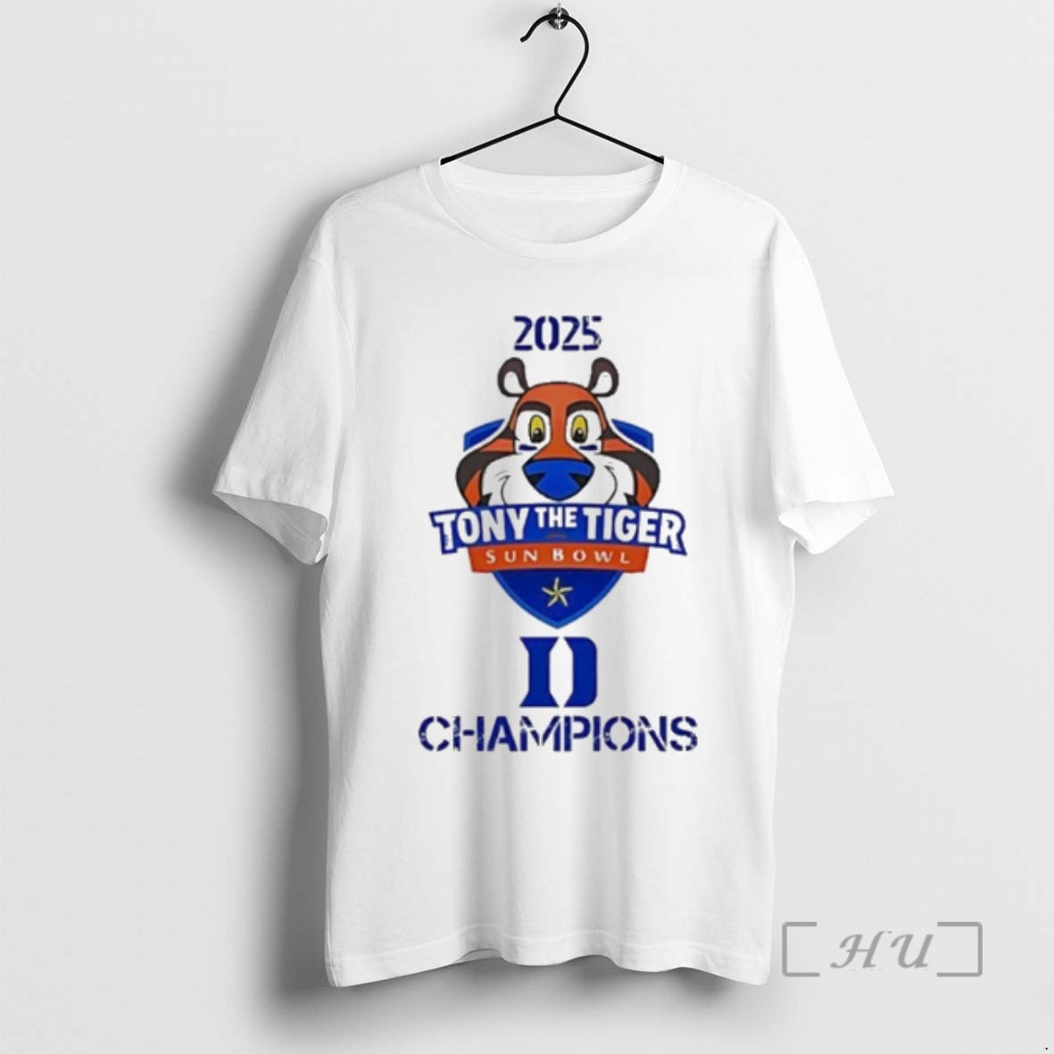 Officials Tony The Tiger Sun Bowl Champions 2025 Duke Football T-Shirts, Hoodie, Sweatshirt | RetroVerseTees.com