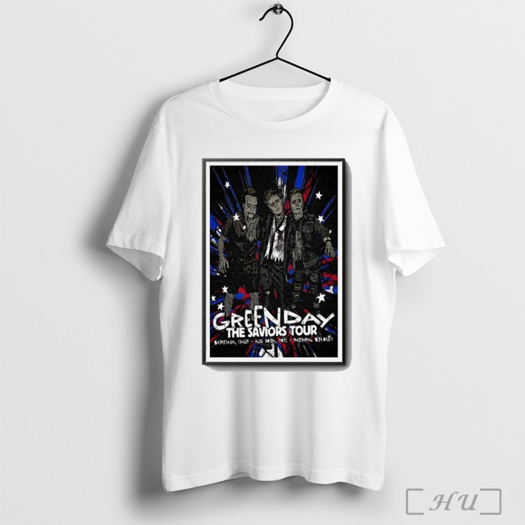 Officials Tour 2025 Green Day National Stadium Santiago Poster T Shirt