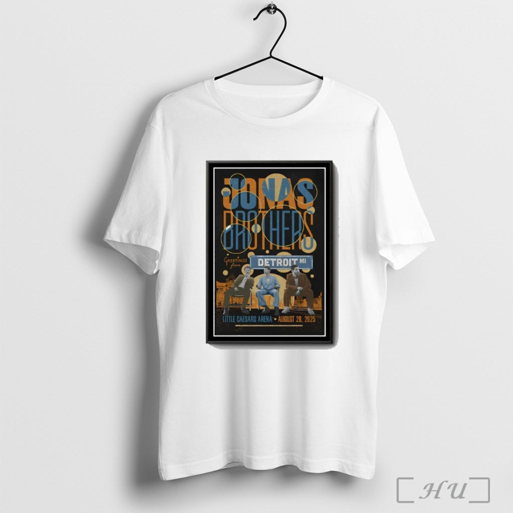 Officials Tour 2025 Jonas Brothers Concert Little Caesars Arena Poster T Shirt