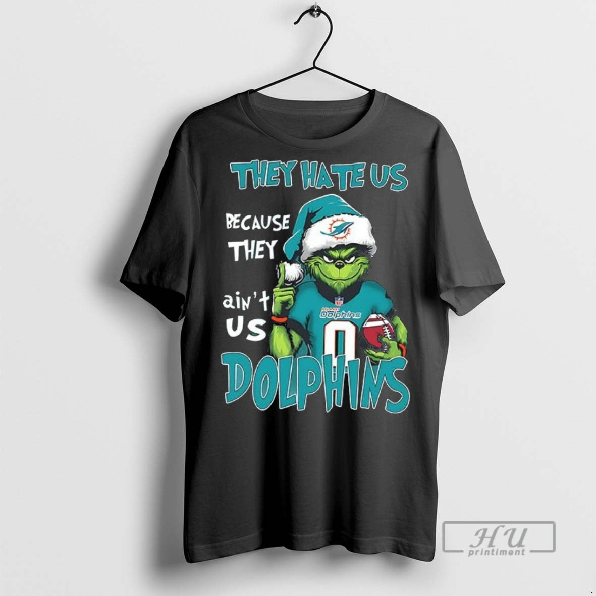 Officials Trending Santa Grinch They Hate Us Because They Aint Us Miami Dolphins Christmas Ceramic