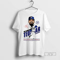 Officials Trending Teoscar Hernandez Los Angeles Dodgers Caricature 2025 T Shirt