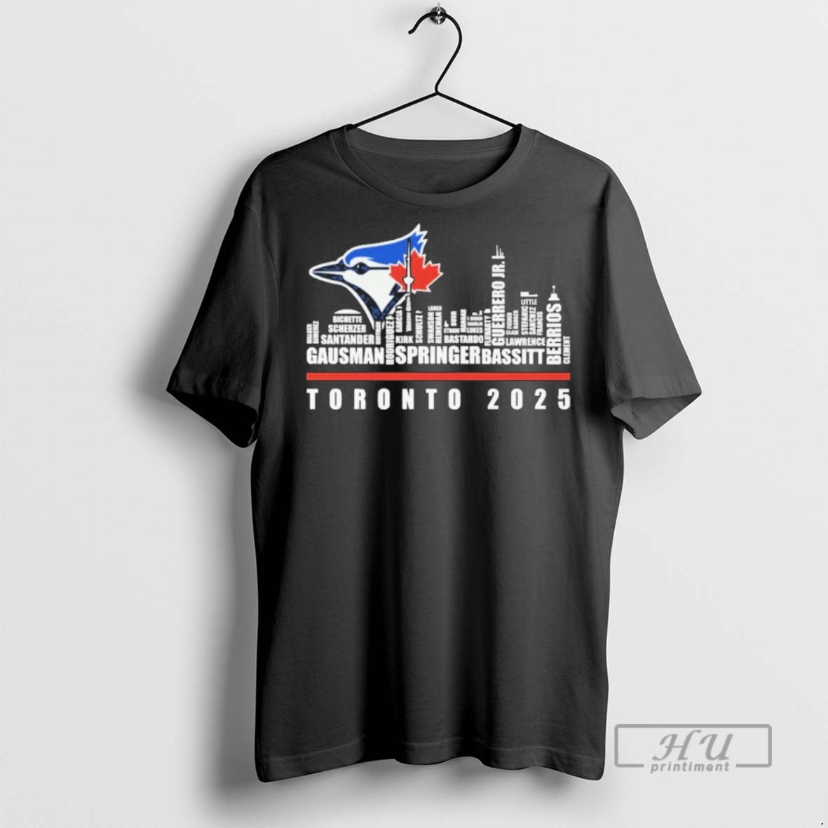 Officials Trending Toronto Blue Jays Skyline Player Name Toronto 2025 T Shirt