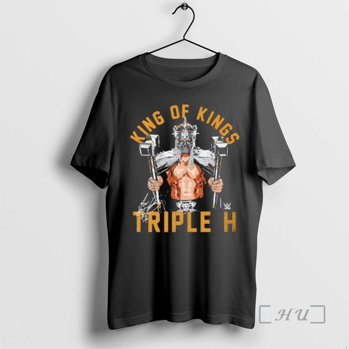 Officials Triple H King Of Kings Pose Signature T-Shirts, Hoodie, Sweatshirt | RetroVerseTees.com
