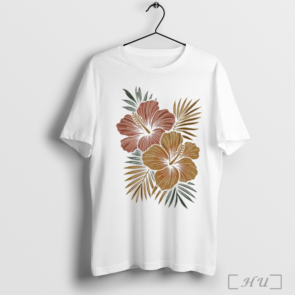 Officials Tropical Hibiscus Flower Botanical Summer Paradise T Shirt
