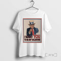 Officials Trump X Uncle Sam I Want You To Be My Valentine Premium T Shirts Hoodie, Sweatshirt | RetroVerseTees.com