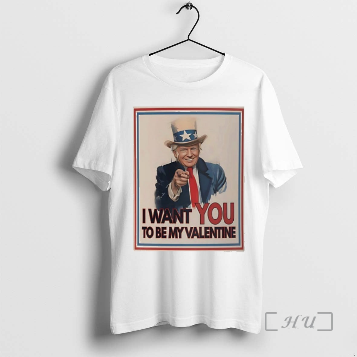 Officials Trump X Uncle Sam I Want You To Be My Valentine Premium T Shirts Hoodie, Sweatshirt | RetroVerseTees.com