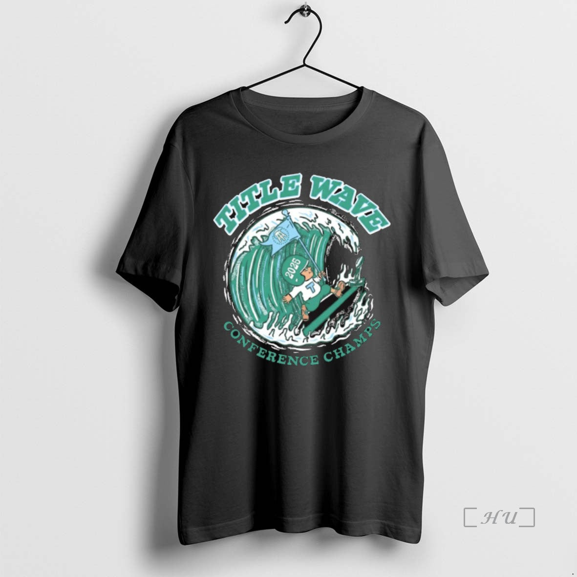 Officials Tulane Green Wave 2025 Title Wave Conference Champs T-Shirts, Hoodie, Sweatshirt | RetroVerseTees.com
