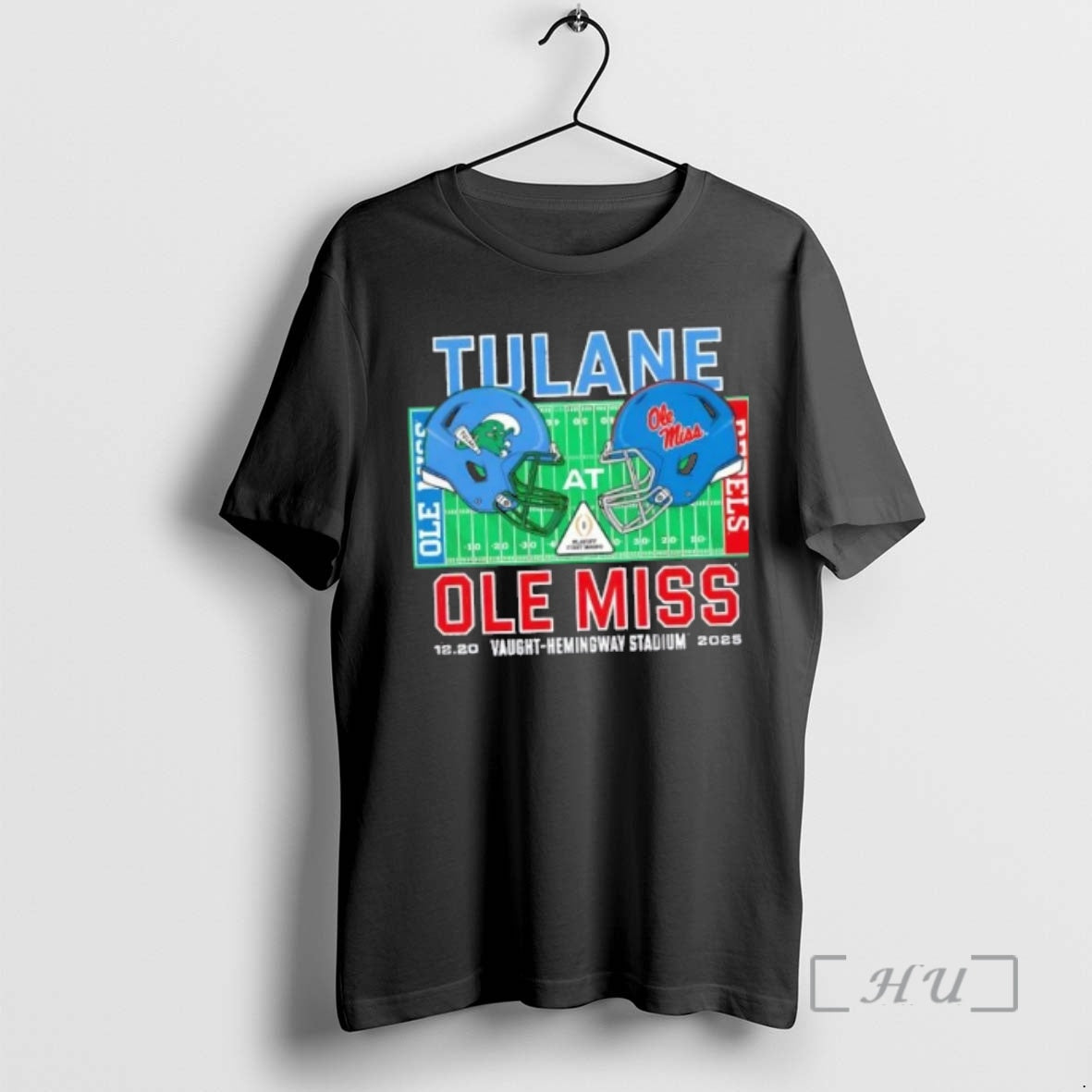 Officials Tulane Vs Ole Miss 2025 College Football Helmets Playoff T-Shirts, Hoodie, Sweatshirt | RetroVerseTees.com