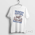 Officials Turtle Migration Is Natural Hate Is Not Vintage T-Shirts, Hoodie, Sweatshirt | RetroVerseTees.com