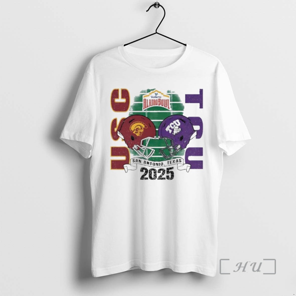 Officials Usc Trojans Vs Tcu Alamo Bowl Bound 2025 Helmets T-Shirts, Hoodie, Sweatshirt | RetroVerseTees.com