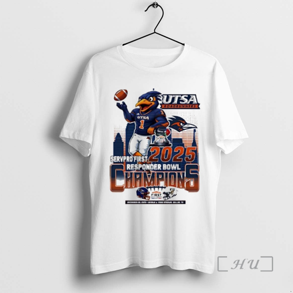 Officials Utsa Roadrunners 2025 Servpro First Responder Bowl Champions T-Shirts, Hoodie, Sweatshirt | RetroVerseTees.com