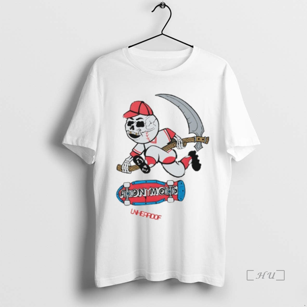 Officials Unheardof Reaper Skater Baseball Graphic T-Shirts, Hoodie, Sweatshirt | RetroVerseTees.com