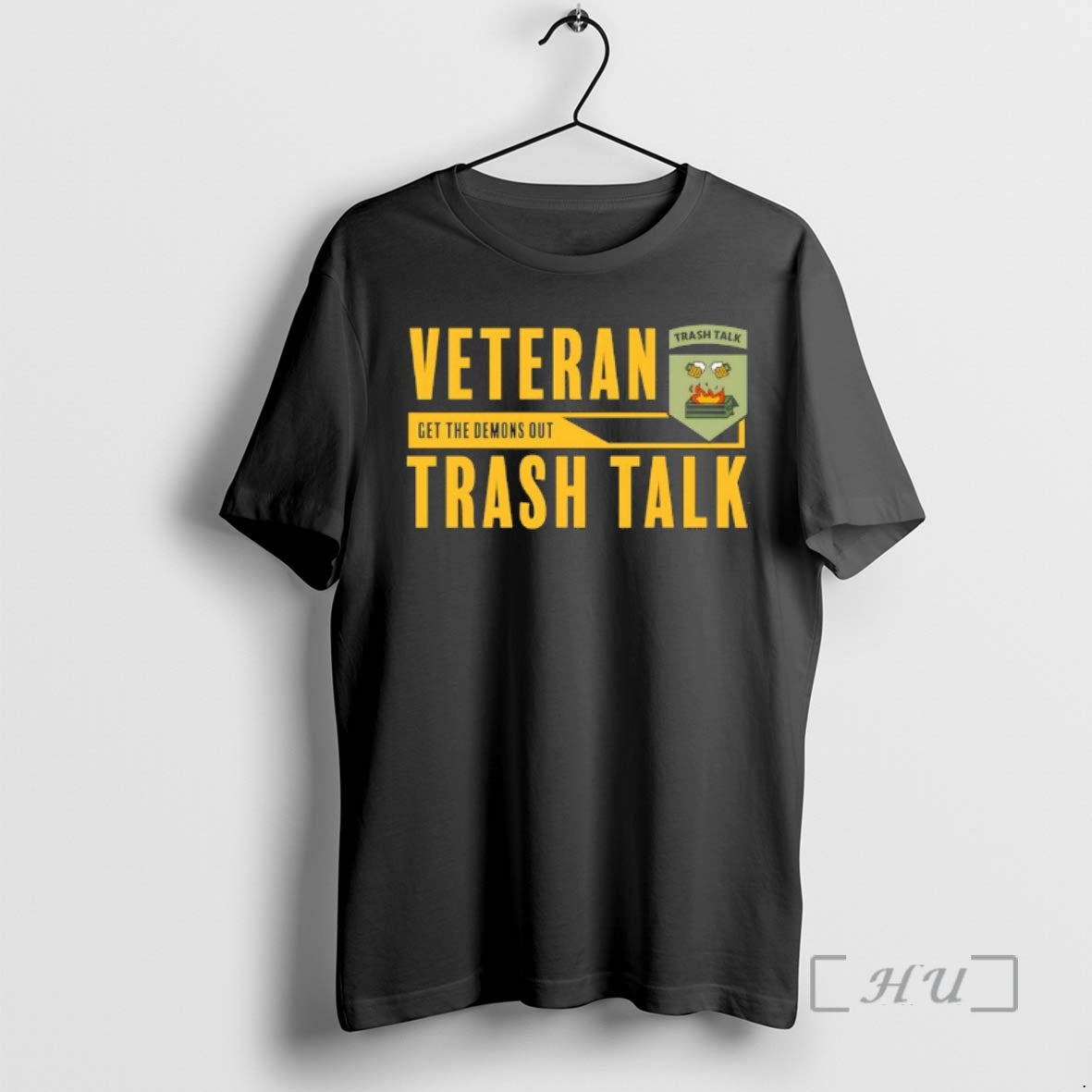 Officials Veteran Get The Demons Out Trash Talk T-Shirts, Hoodie, Sweatshirt | RetroVerseTees.com
