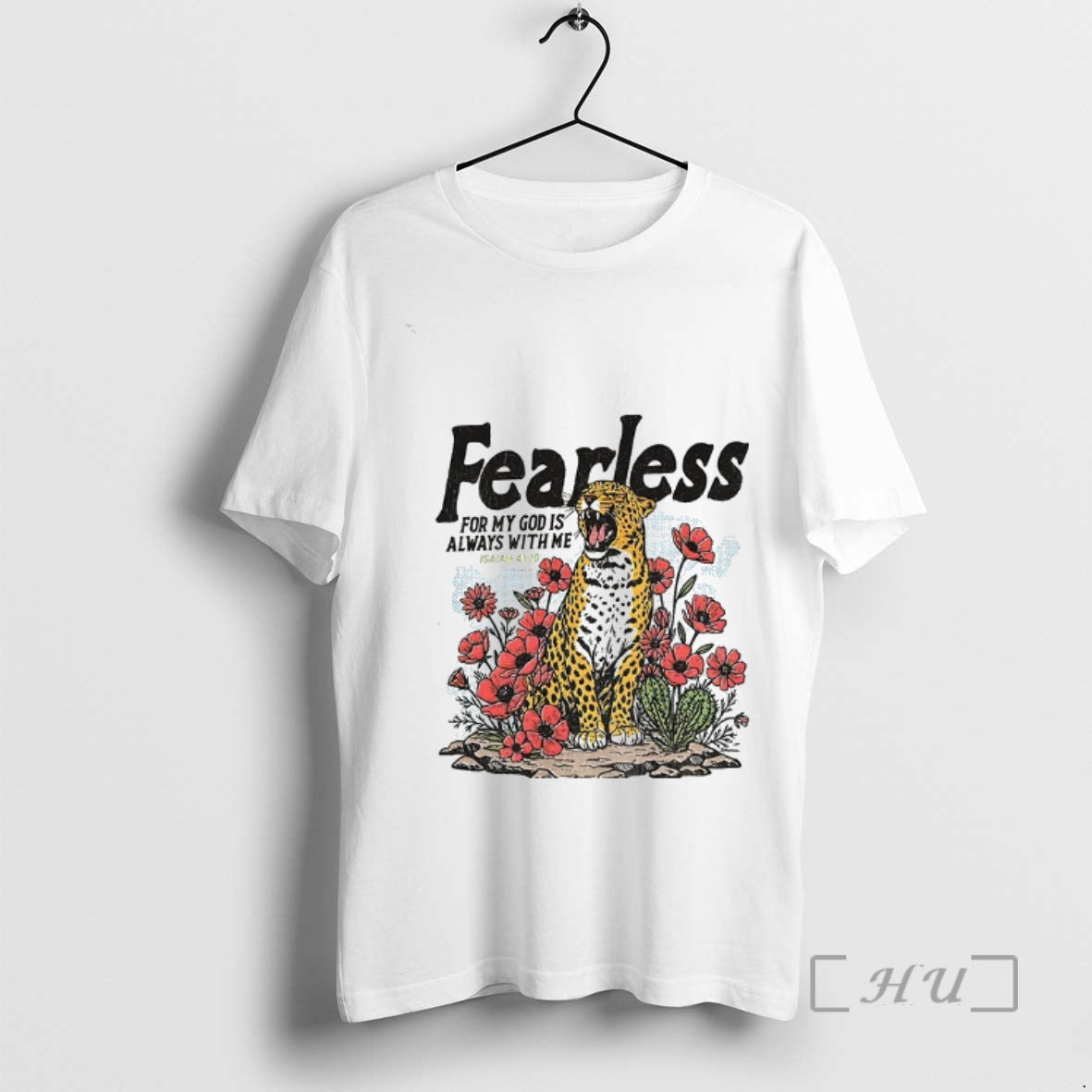 Officials Vintage Leopard Fearless For My God Is Always With Me Premium T Shirts Sweater