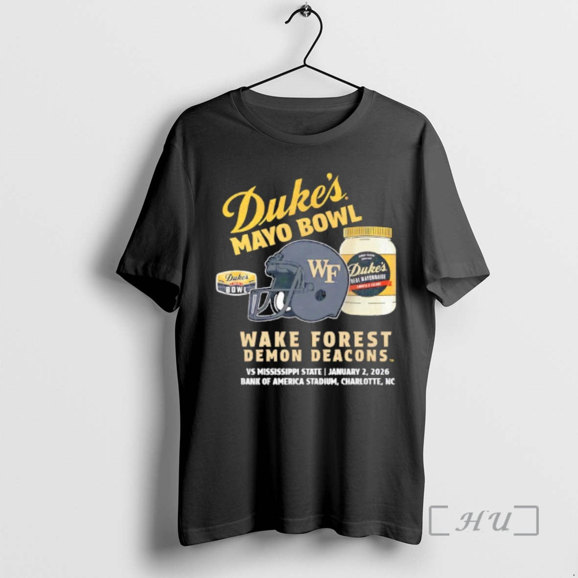 Officials Wake Forest Demon Deacons 2026 Dukes Mayo Bowl T-Shirts, Hoodie, Sweatshirt | RetroVerseTees.com