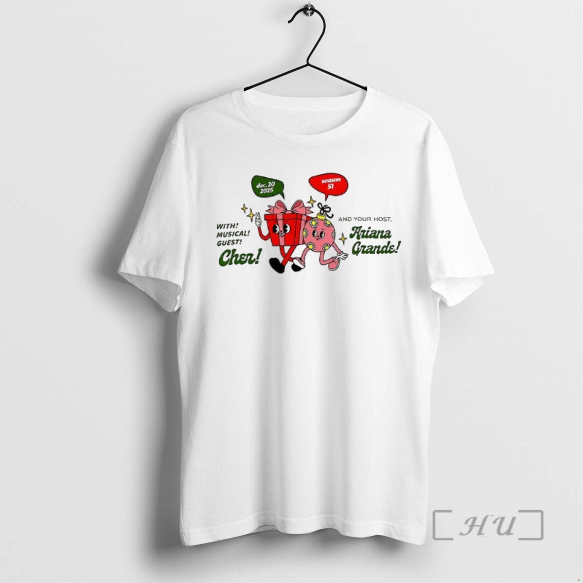 Officials With Musical Guest Cher And Your Host Ariana Grande T-Shirts, Hoodie, Sweatshirt | RetroVerseTees.com