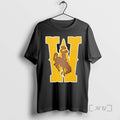 Officials Wyoming Cowboys Wrestling Champion Brown Icon Logo T-Shirts, Hoodie, Sweatshirt | RetroVerseTees.com