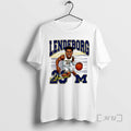 Officials Yaxel Lendeborg Michigan Basketball Caricature T-Shirts, Hoodie, Sweatshirt | RetroVerseTees.com