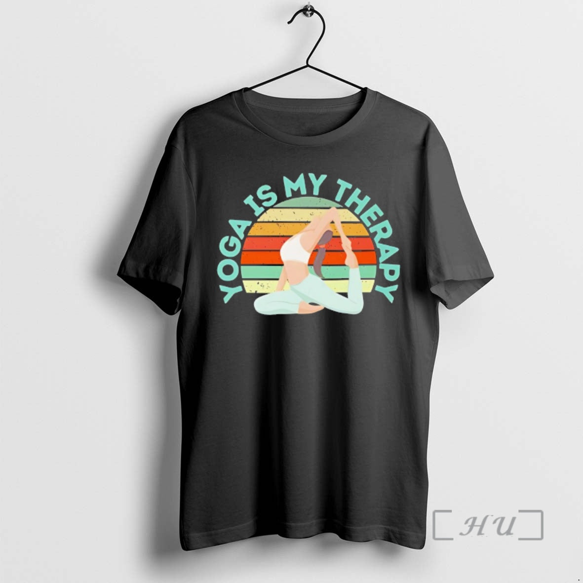 Officials Yoga Is My Therapy Retro T-Shirts, Hoodie, Sweatshirt | RetroVerseTees.com