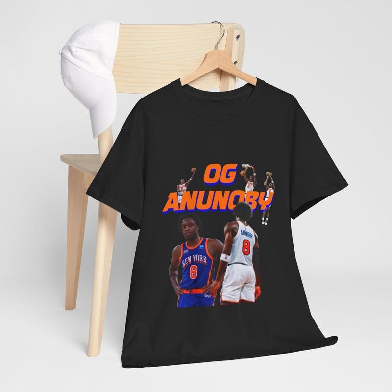 Og Anunoby New York Unisex Heavy Cotton T-Shirt, Gift For Fan Hoodie, Sweatshirt | RetroVerseTees.com