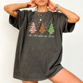 Oh Christmas Tree Shirt Comfort Colors, Christmas Tree Cake Graphic Printed Women Tee, Coquette Christmas Tree T-shirt,...