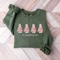 Oh Christmas Tree Sweatshirt, Christmas Cake Sweatshirt, Christmas Hoodie Women Winter Fitted Casual Cotton T-Shirts