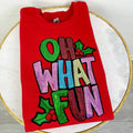 Oh What Fun Patch Gildan Sweatshirt T-Shirts, Hoodie | RetroVerseTees.com