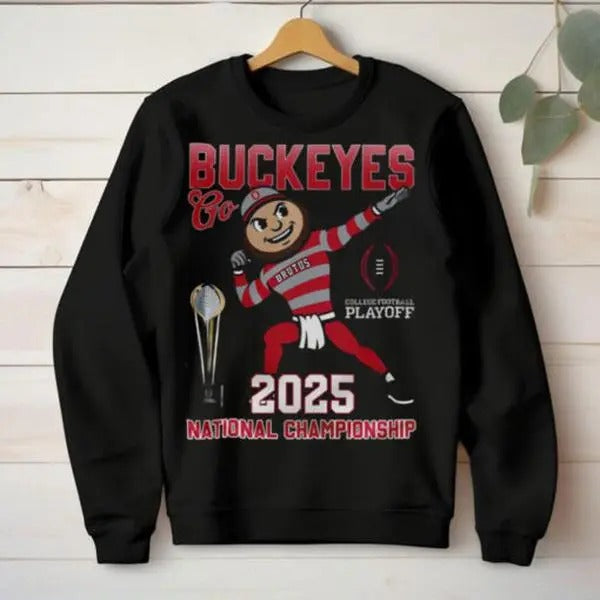 Ohio State 2025 National Championship Pullover Sweatshirt T-Shirts, Hoodie | RetroVerseTees.com