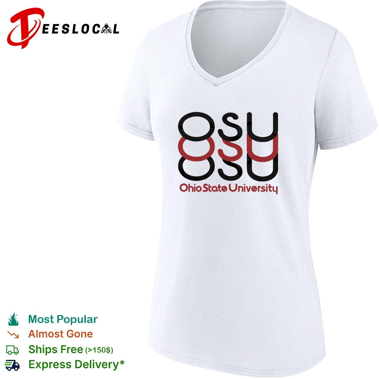Ohio State University OSU logo shirt
