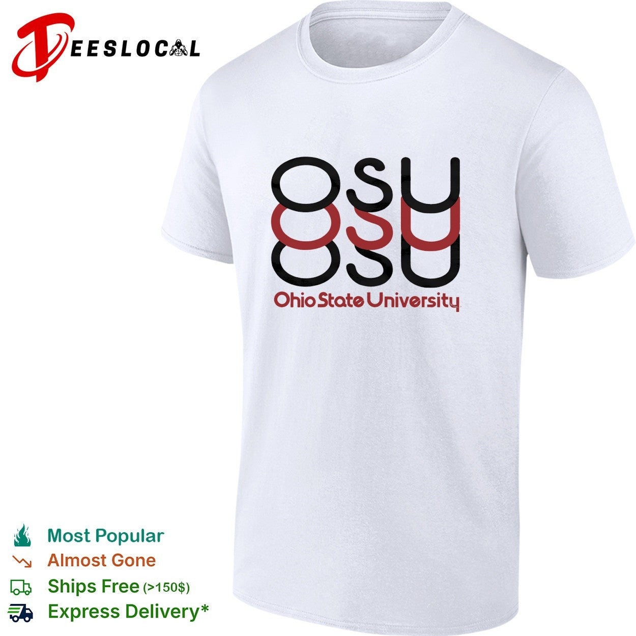 Ohio State University OSU logo shirt