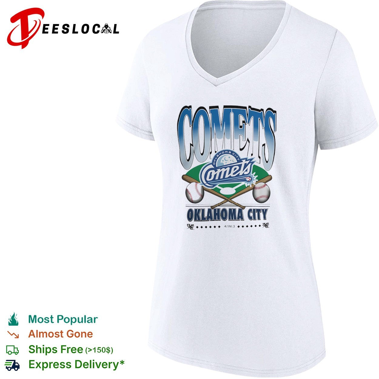 Oklahoma City Comets Baseball Retro Vintage Sports shirt