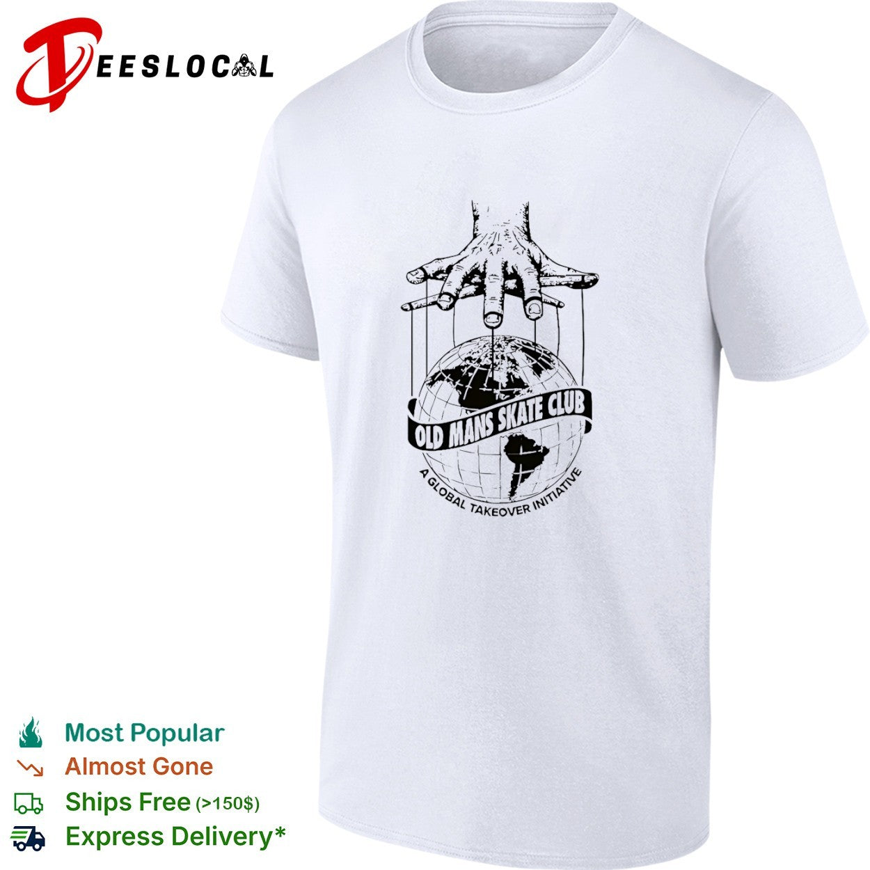 Old Mans Skate Club A Global Takeover Initiative shirt
