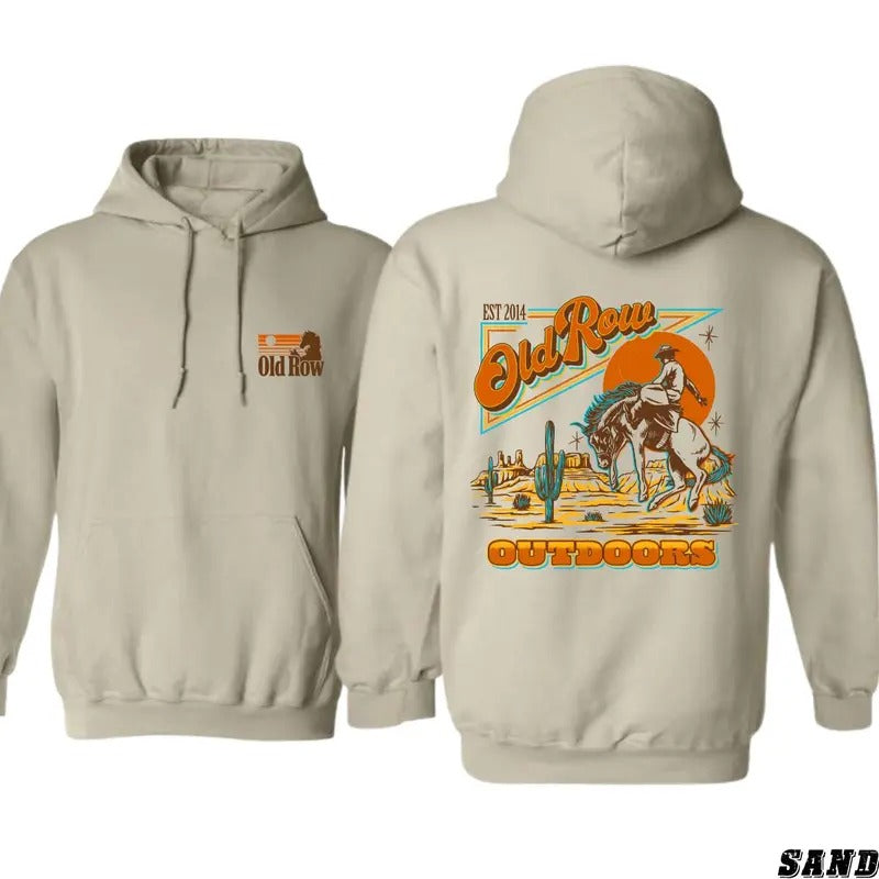 Old Row Outdoors Banquet Cowboy Graphic 2 Sides Ts_467 , Multiple Colorways - Full Size Range T-Shirts, Hoodie, Sweatshirt