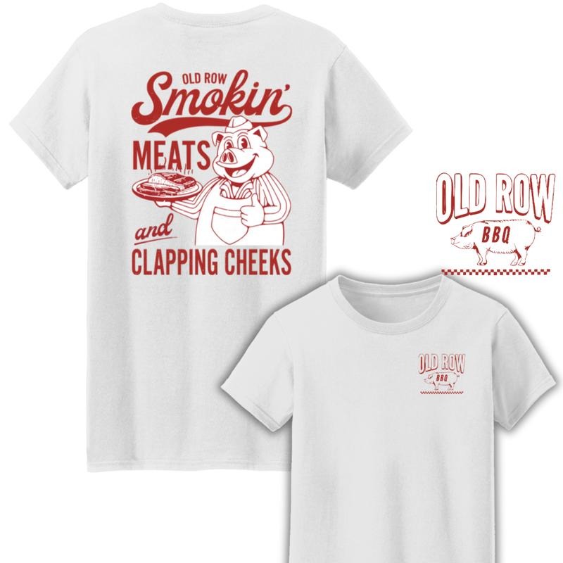 Old Row The Smokin' Meats Two Sides Cotton Unisex T-Shirt Hoodie, Sweatshirt | RetroVerseTees.com