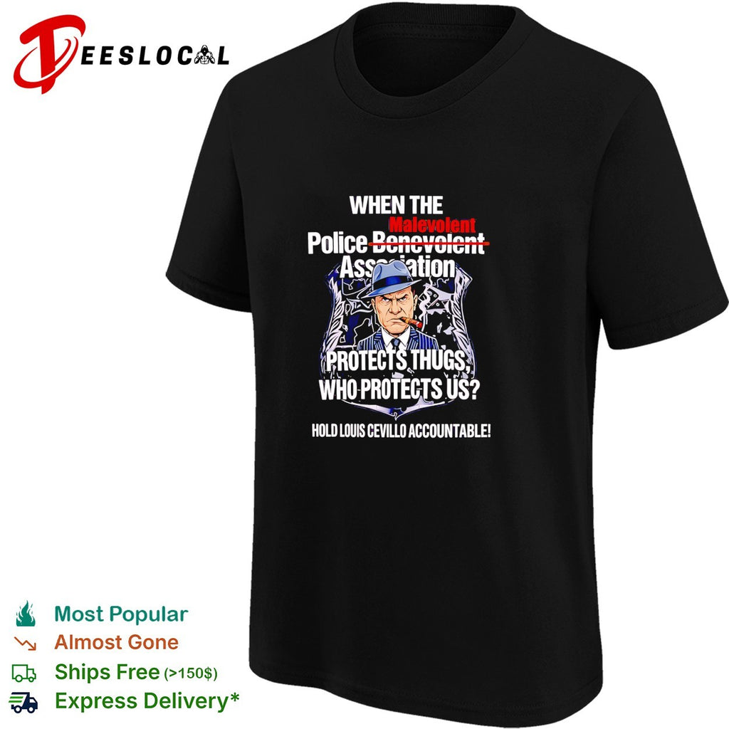 Old man moking cigar when the Malevolent Hold Louis Civello Accountable shirt