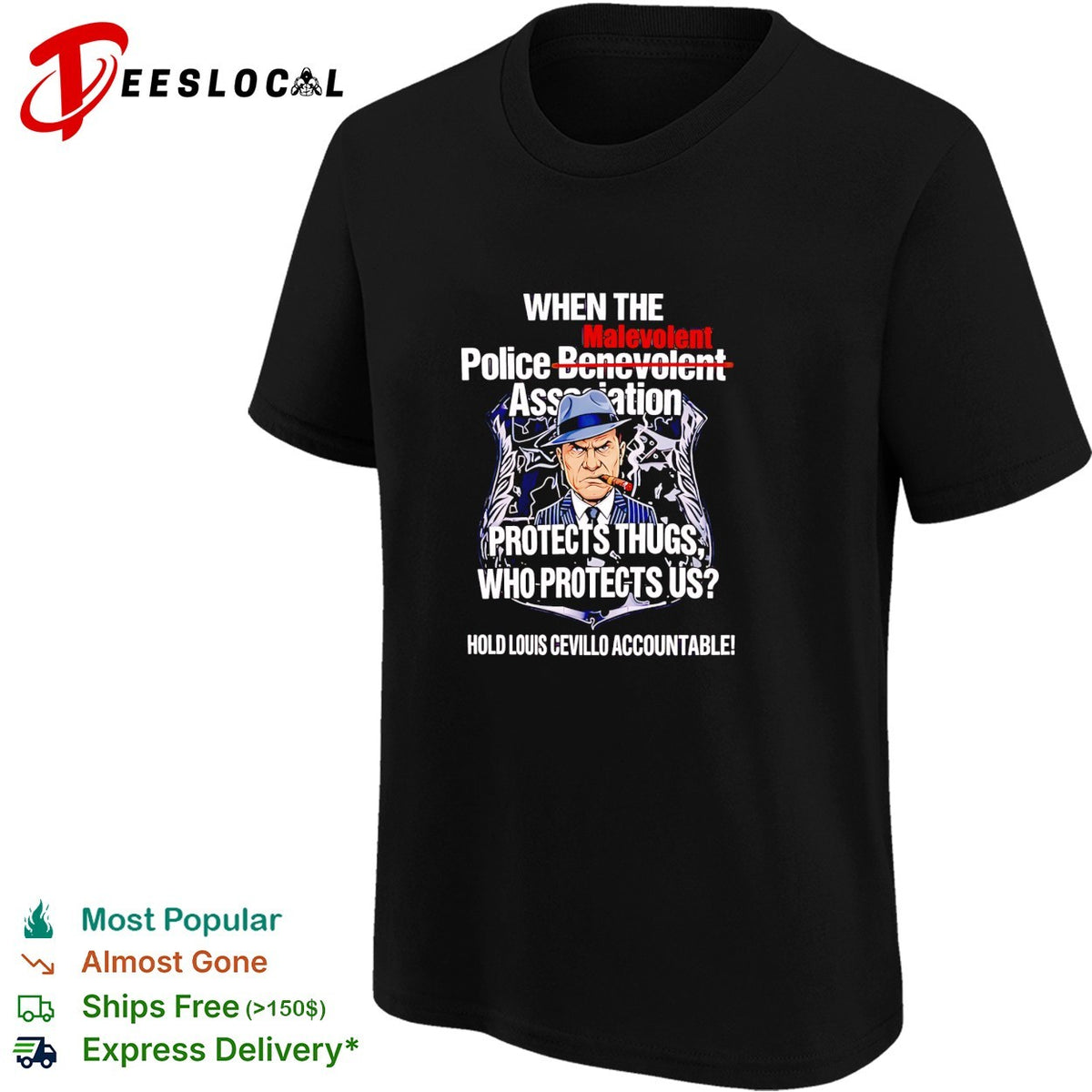 Old man moking cigar when the Malevolent Hold Louis Civello Accountable shirt
