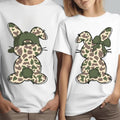 Oldschool Camo Bunny Rabbit Easter Cute Boy Cute Girl Shirts, Bunny Camo Egg Hunter Shirt, Camo Hunting Lovers Tee,...