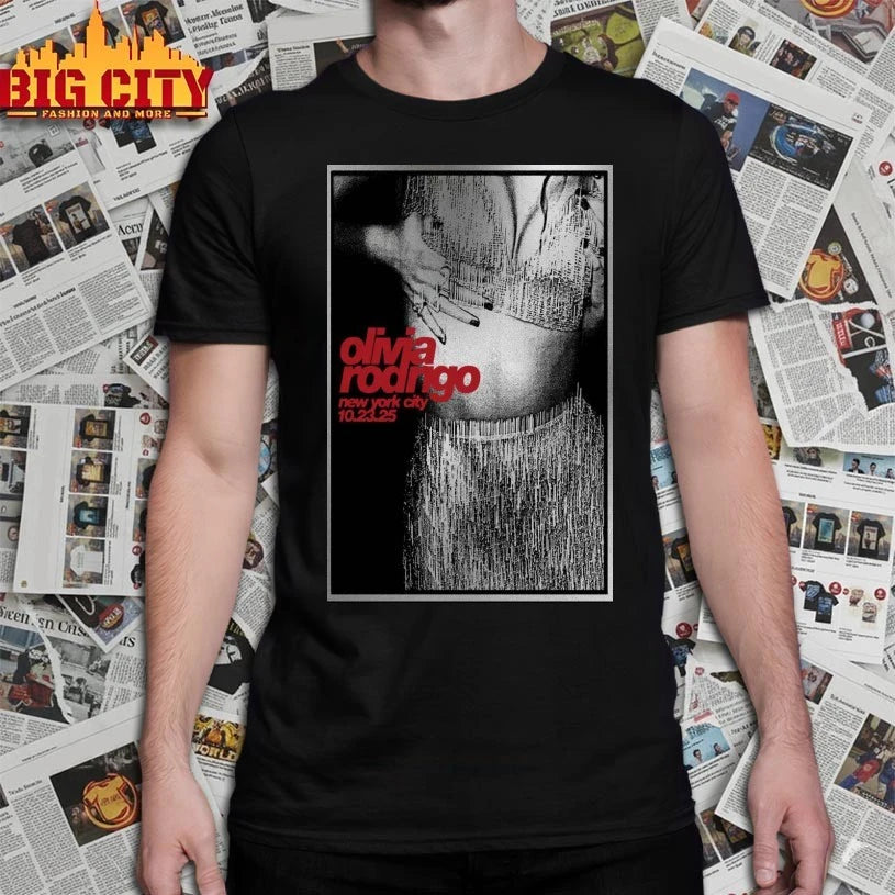 Olivia Rodrigo Oct 23, 2025 Show New York City Poster shirt