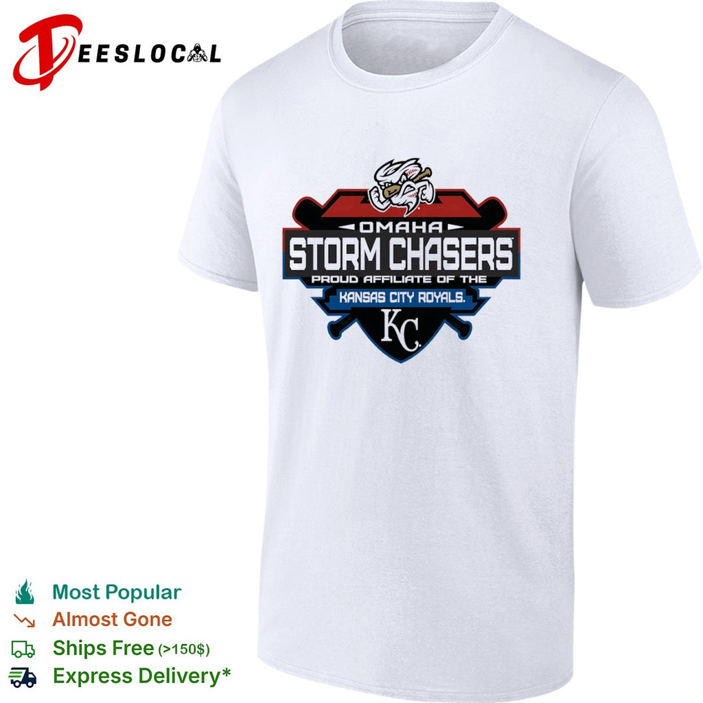 Omaha Storm Chasers Kansas City Royals affiliate shield shirt
