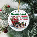 On Mallard On Gadwall Christmas Ornament, Funny Duck Hunting Santa Ornament, Waterfowl Hunting, Santa Ornament, Christmas...
