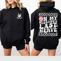 On My Husbands Last Nerve Hoodie Casual Street Style Fleece Fabric Pullover Sweatshirt for Women for Men, Perfect Gift...