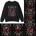 On The Naughty List And I Regret Nothing Christmas Sweatshirt, Team Naughty Sweater, Tis The Season Sweatshirt, Christmas...