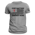 One Nation Under God American Flag With Cross Patriotic T-Shirt Hoodie, Sweatshirt | RetroVerseTees.com