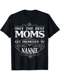 Only TNF Best Moms Get Promoted Hidden leaf ninja Nannie Grandma Gifts T-Shirt Cotton Fit Hoodie, Sweatshirt